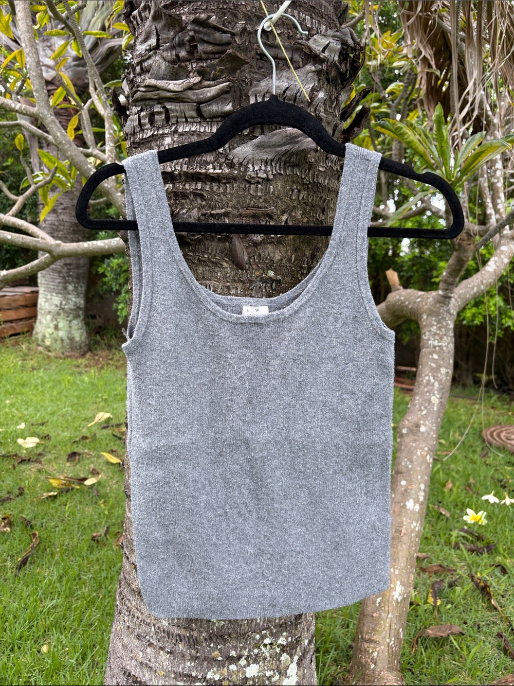 a new day Gray Scoop Neck Tank Top - Sleeveless Knit
